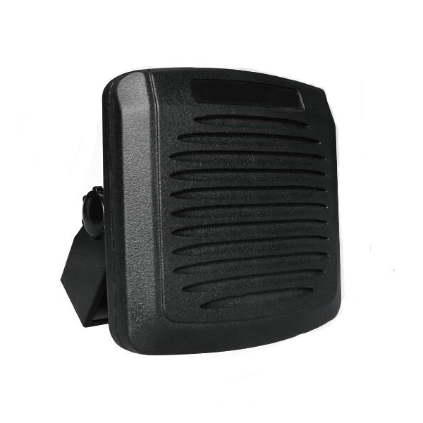 Rugged Radios All-Terrain Waterproof External Speaker for Two-Way Mobile Radios: 15W Clear Audio with Volume Control for UTVs, Chase Trucks & Base Stations