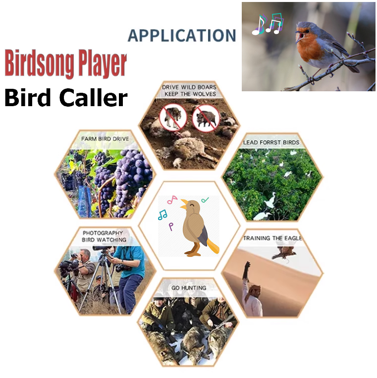Bird Calling Machine Bird Song/Voice Hunting MP3 Player Bird Caller with Remote control