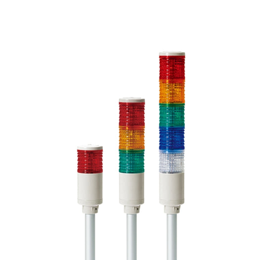 Signal Tower Lights ST Series ST45L Ø45mm Pole Mount Type LED Steady/Flashing Tower Lights Max.90dB