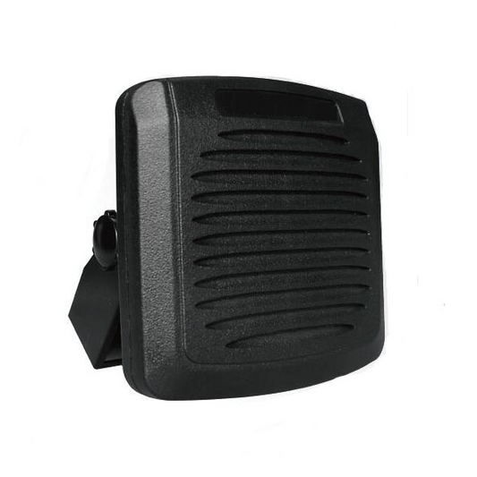 Rugged Radios All-Terrain Waterproof External Speaker for Two-Way Mobile Radios: 15W Clear Audio with Volume Control for UTVs, Chase Trucks & Base Stations
